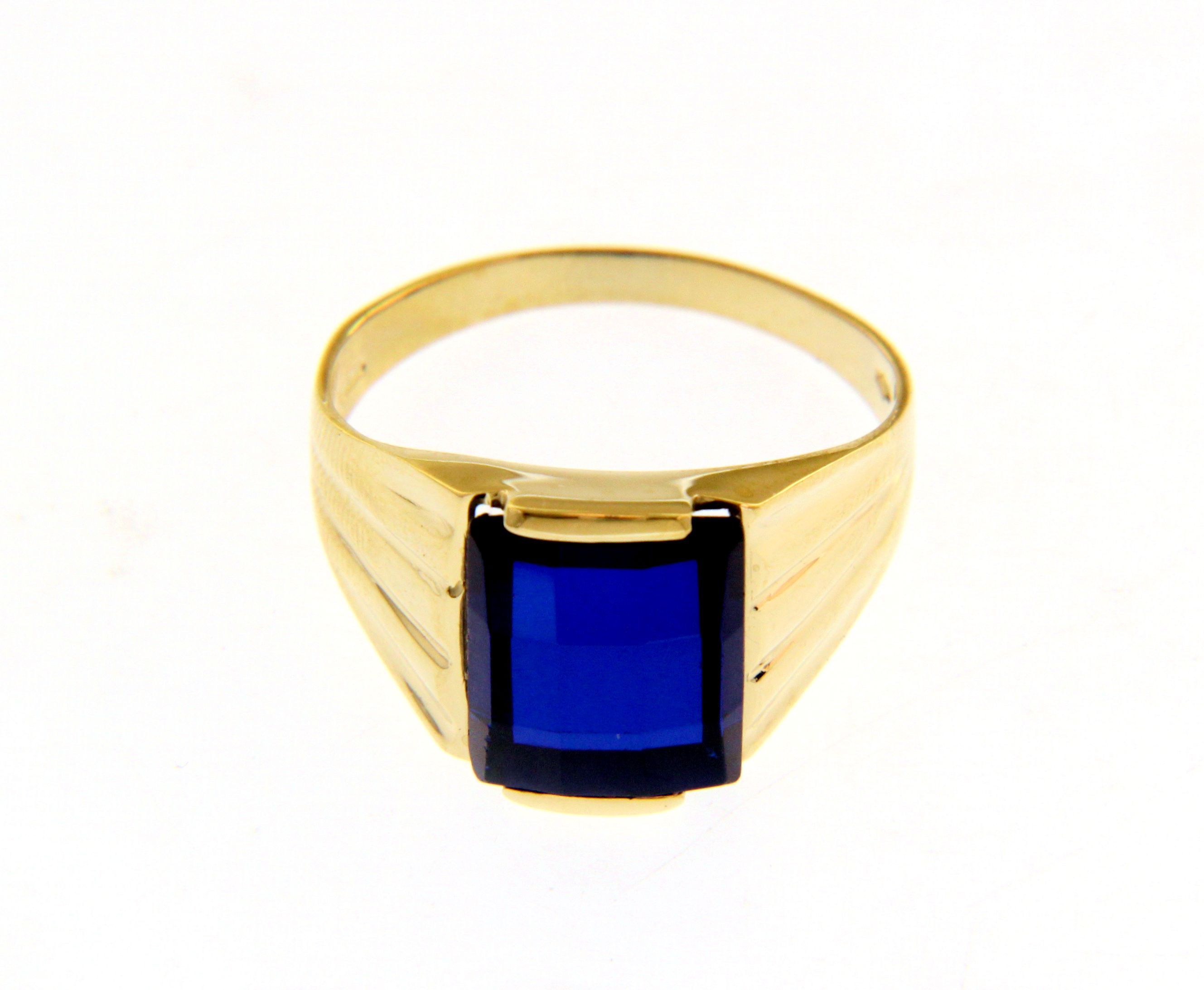Golden ring k9 with composite stone (code S226648)